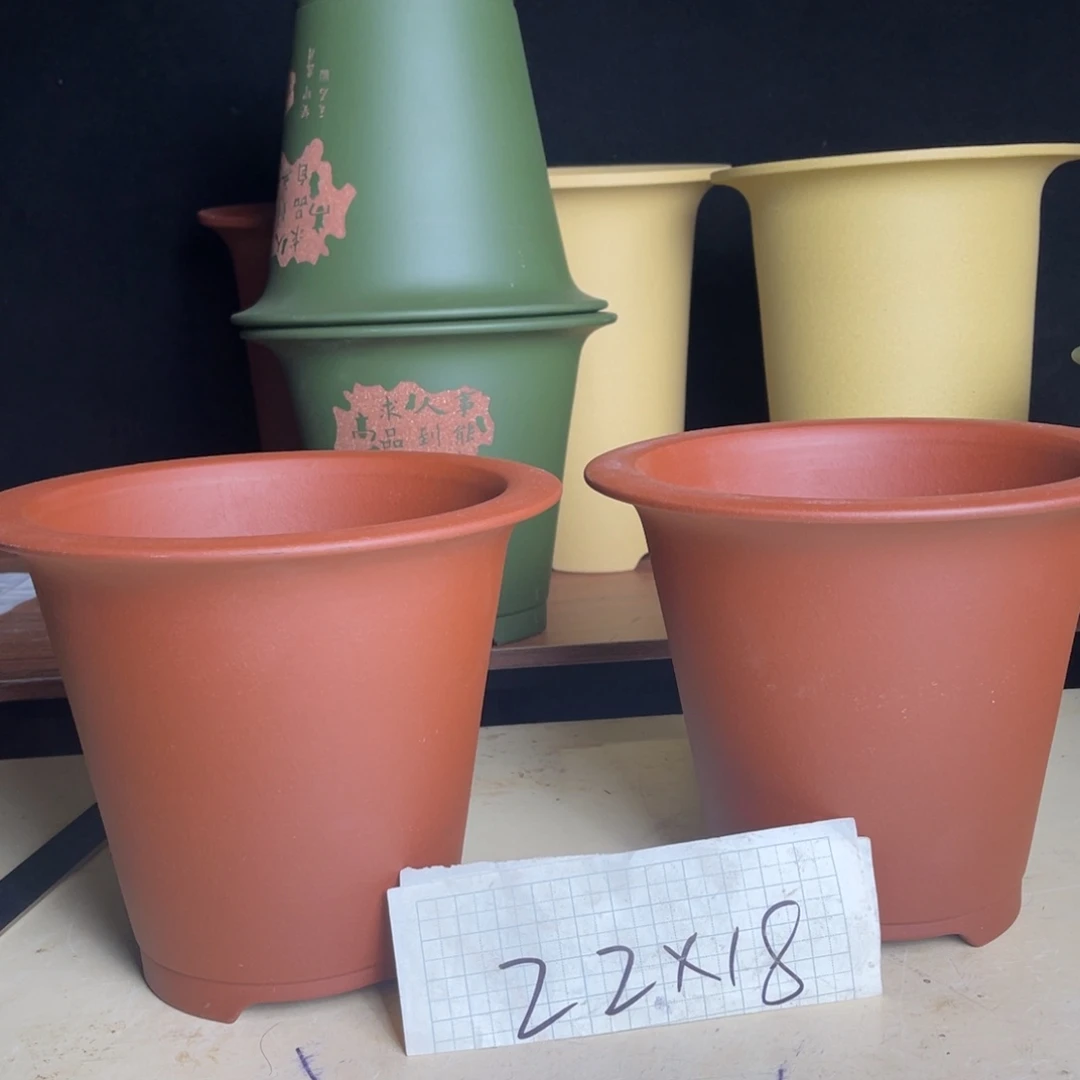 宜兴原矿紫砂花盆