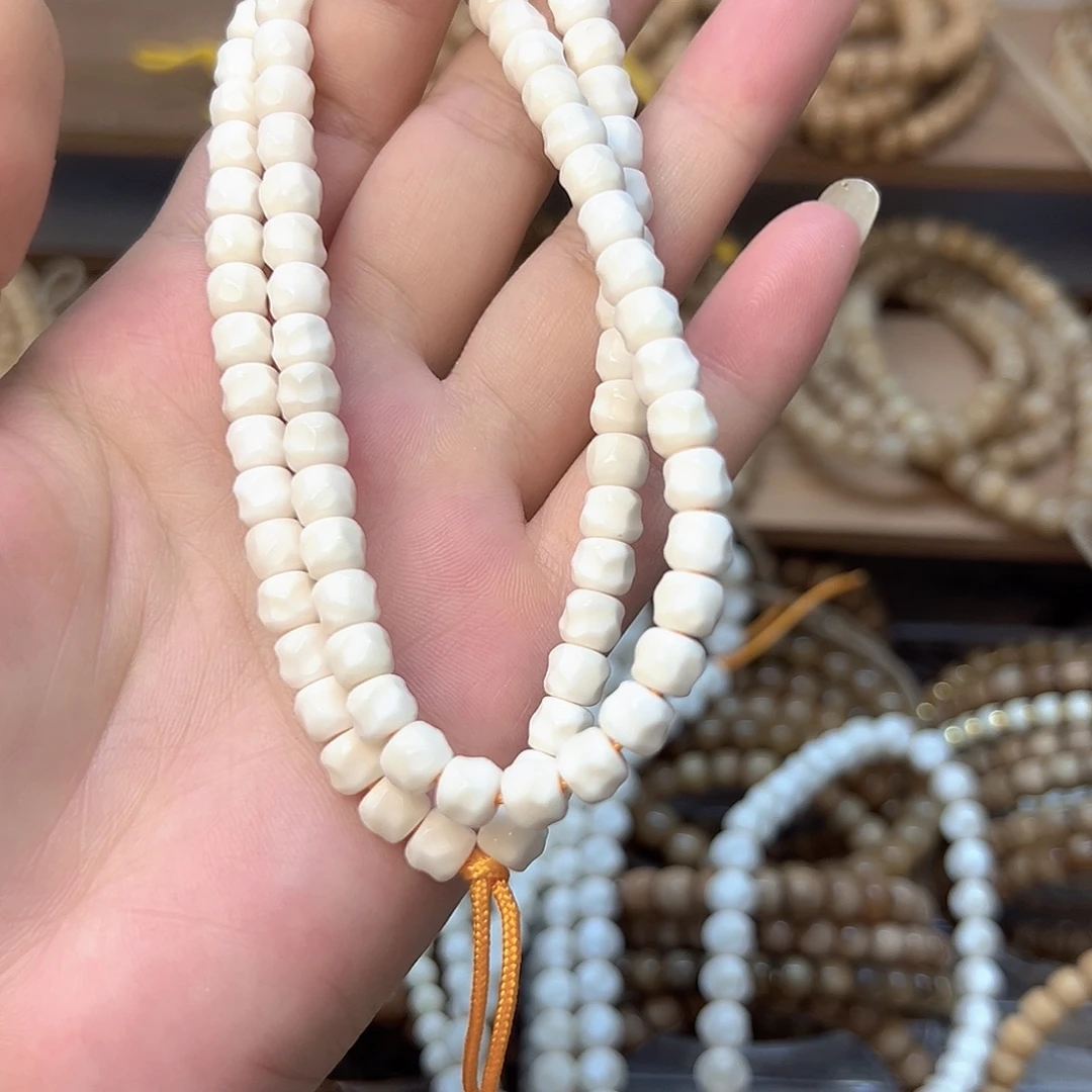 L***T手串白玉菩提白玉菩提无相双圈手持