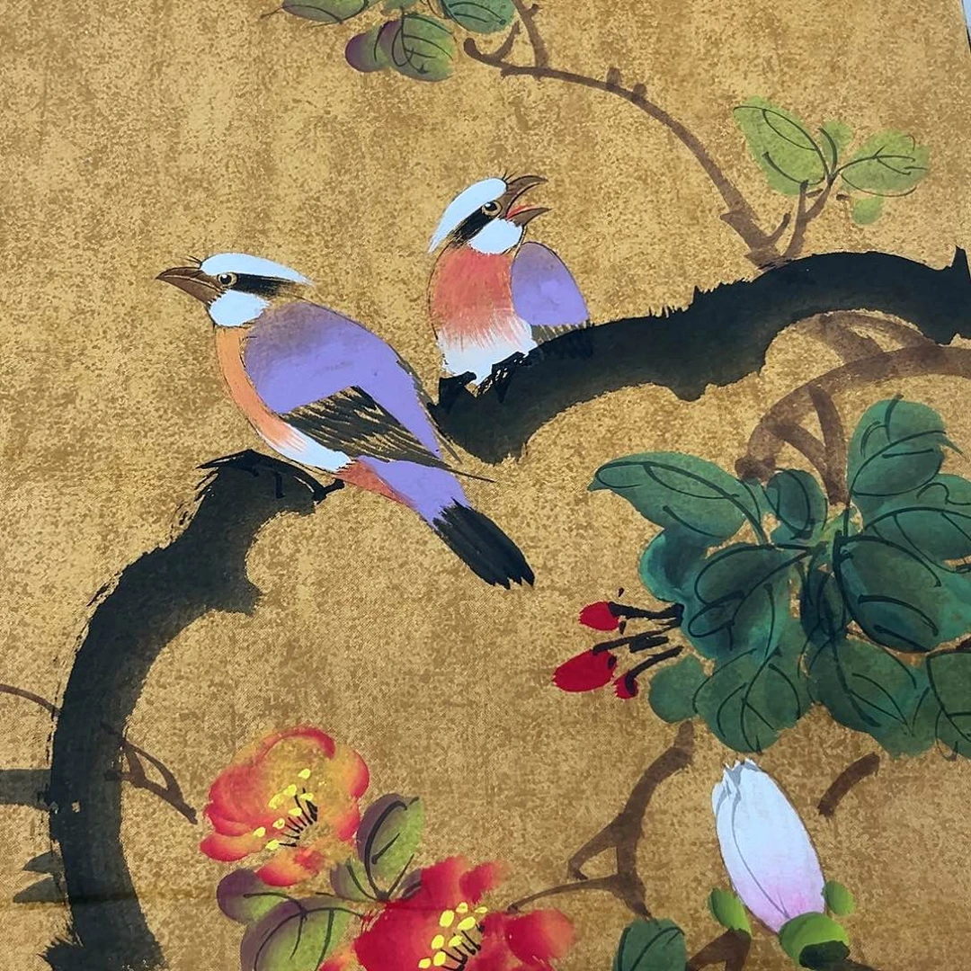 国画国画老师手绘作品