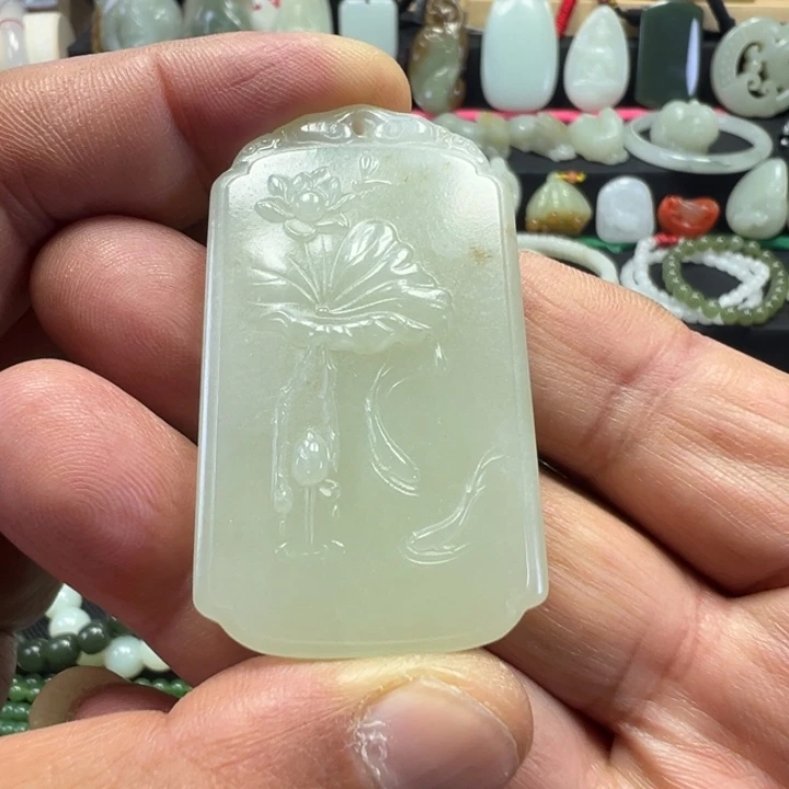 和田玉未镶嵌吊坠(不含链)