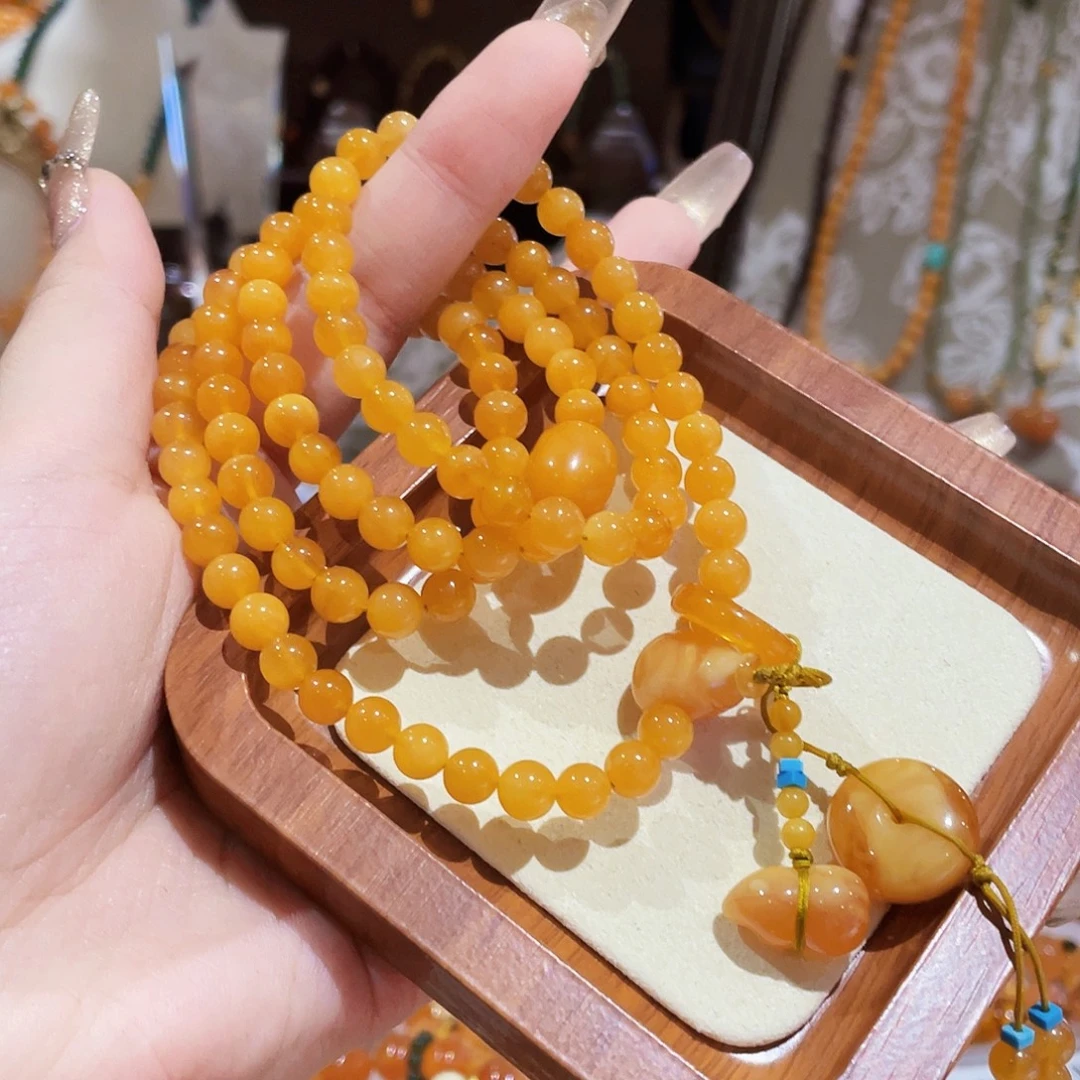 蜜蜡未镶嵌手串手串