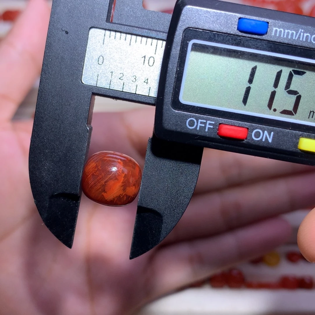 南红玛瑙未镶嵌火焰纹老型