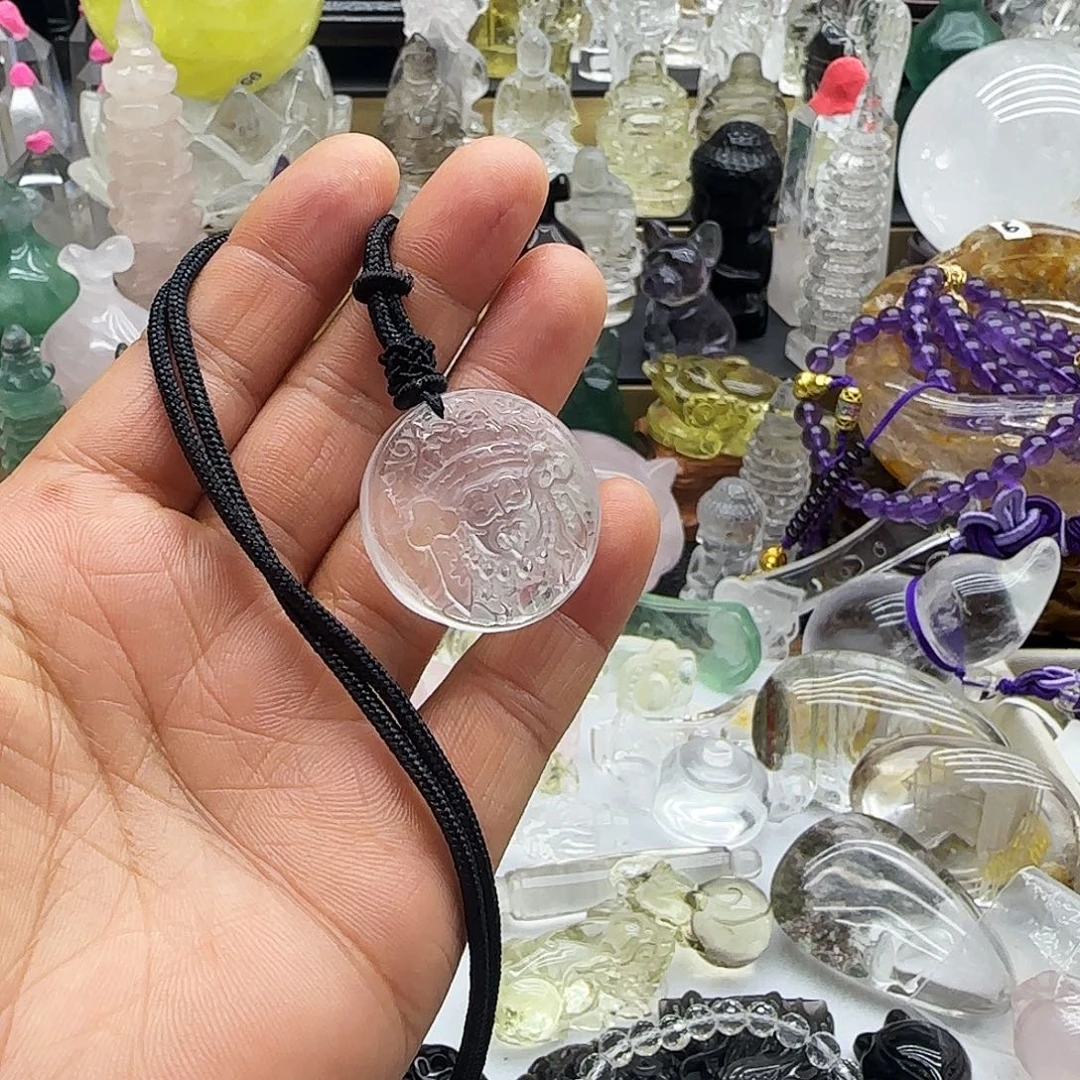 水晶车挂未镶嵌摆件