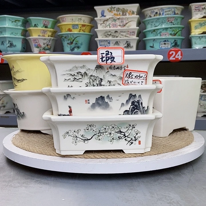 紫砂花瓶紫砂花盆