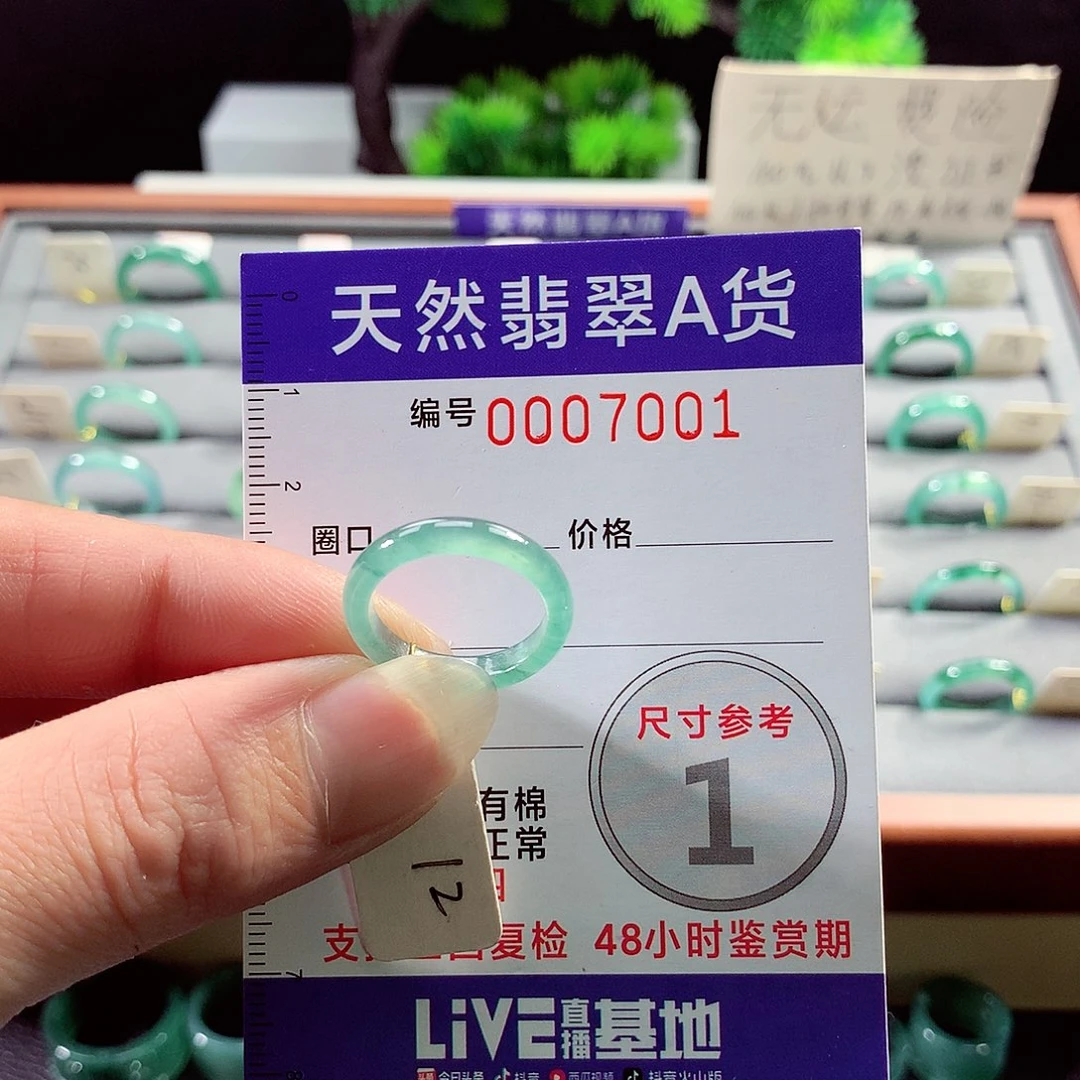 翡翠戒指未镶嵌12号