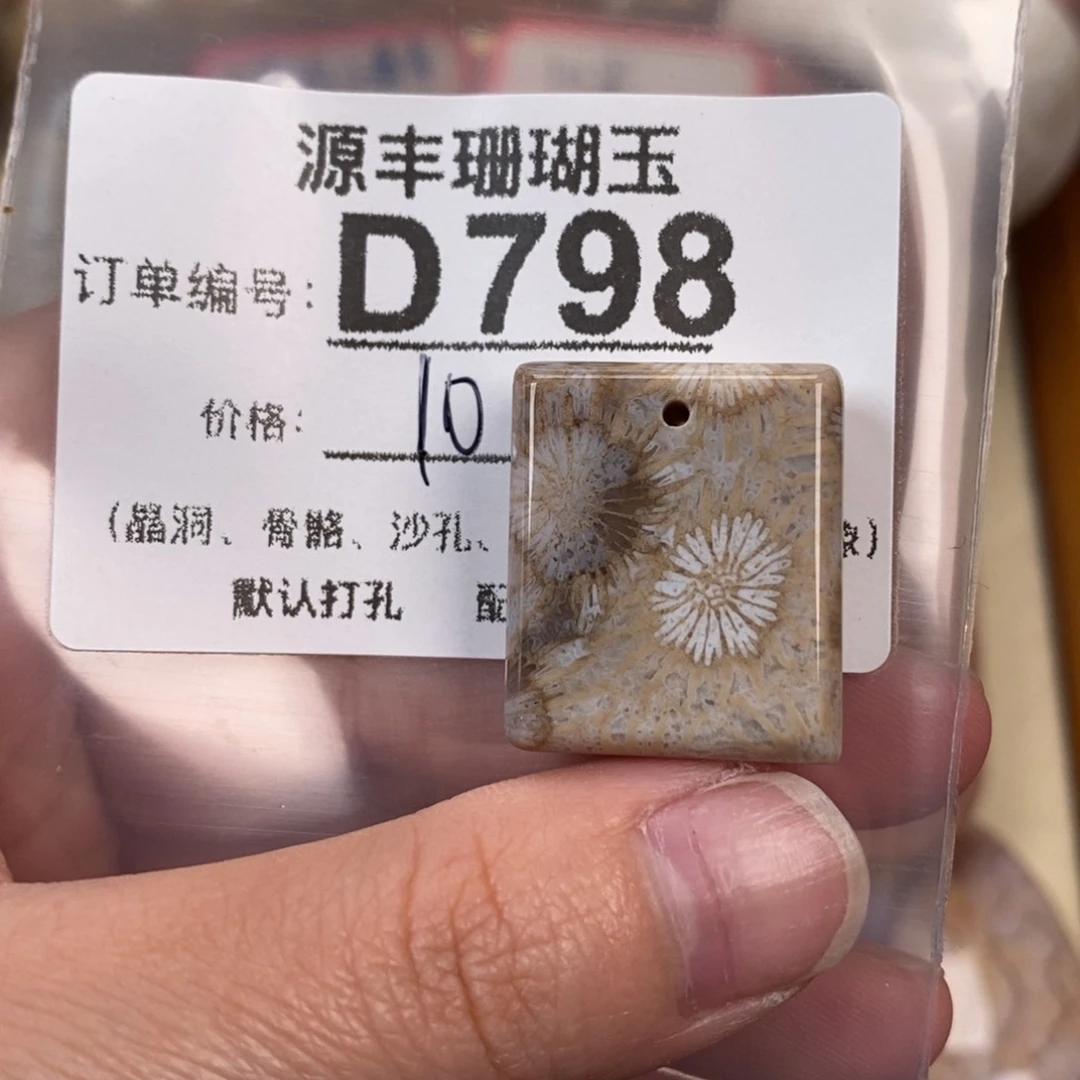 硅化玉颈饰未镶嵌乾*