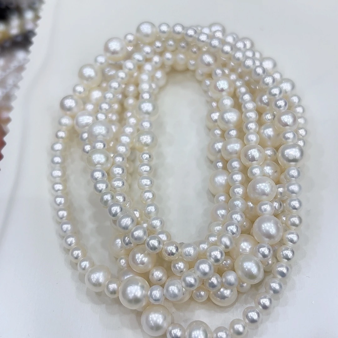 淡水珍珠未镶嵌颈饰小香风毛衣链155cm-160cm