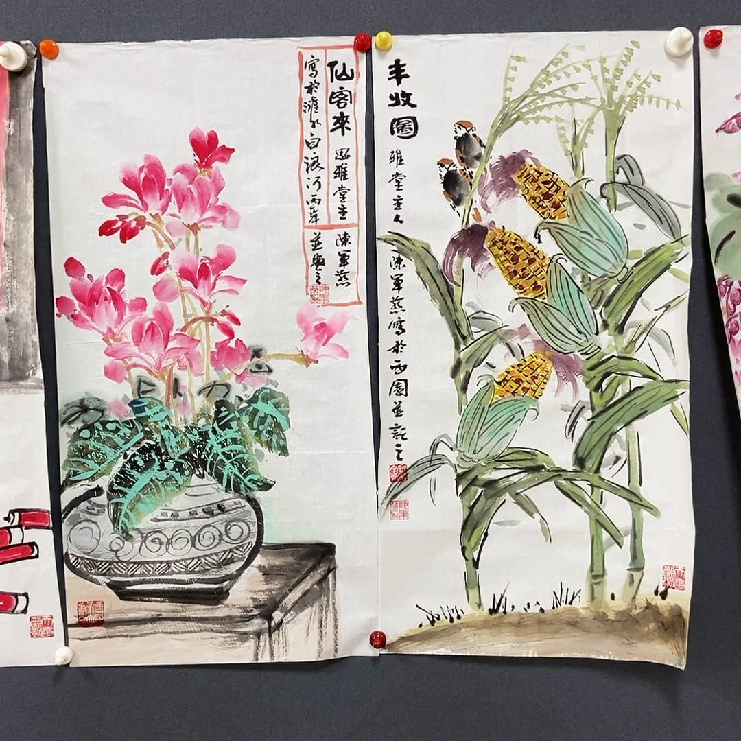 国画z****g陈军手绘作品欣赏33.66
