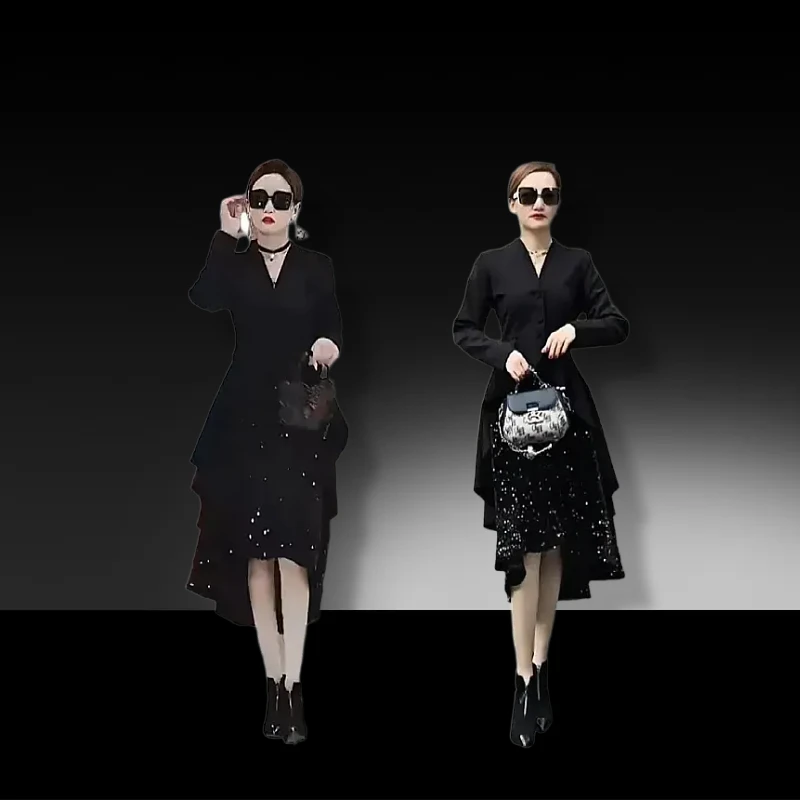 秋冬新入冬漂亮衣服小众炸街高级感红色系跨年穿搭女装裙子套装