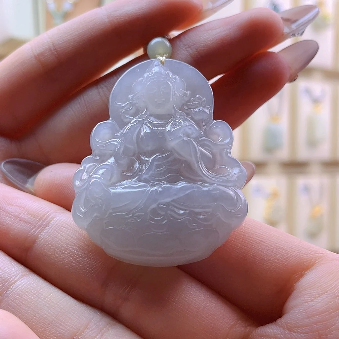 和田玉吊坠(赠链)未镶嵌青*吖