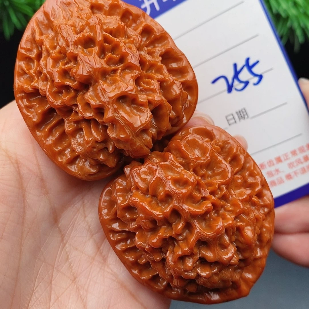 文玩核桃把件45官帽255