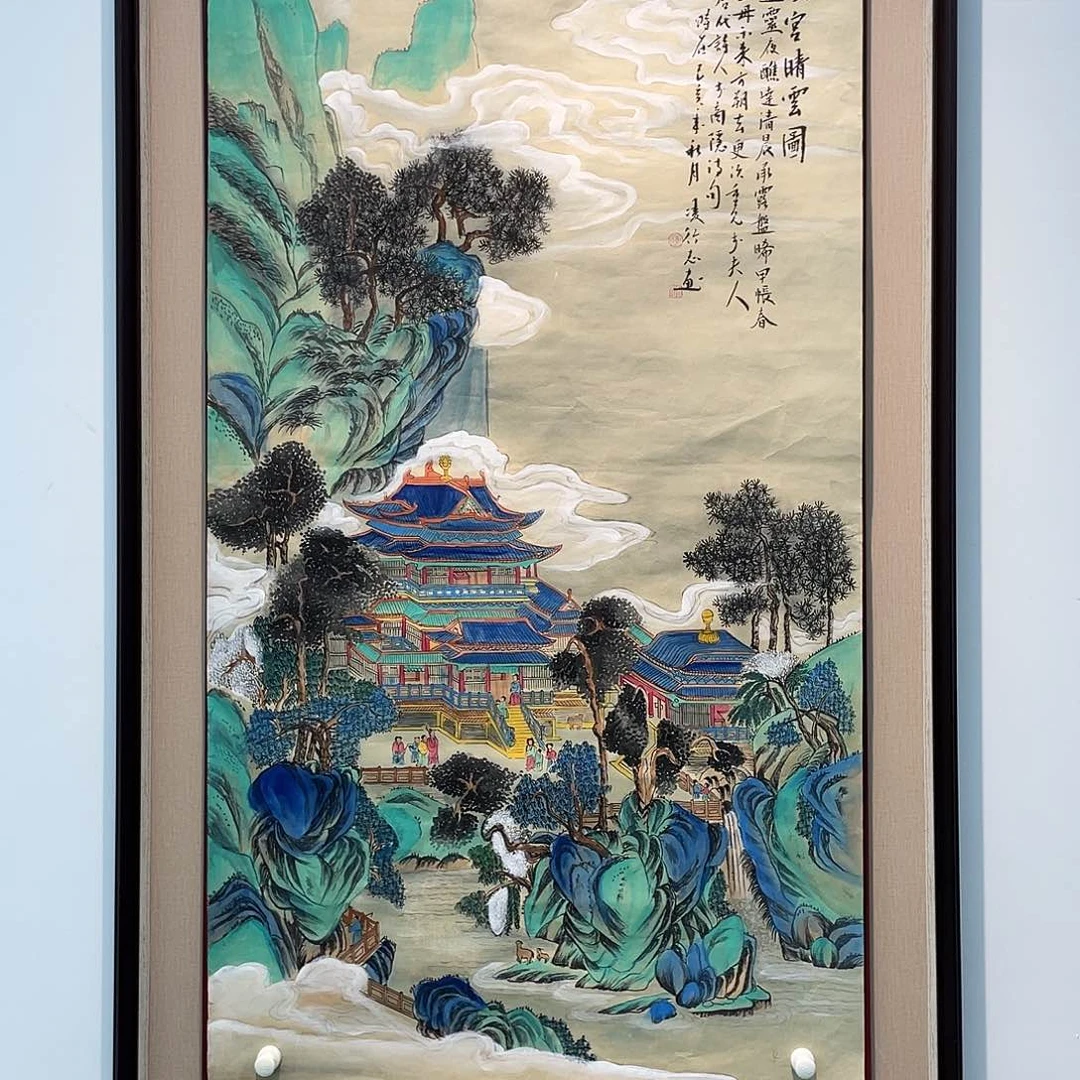 国画凌行志手绘作品