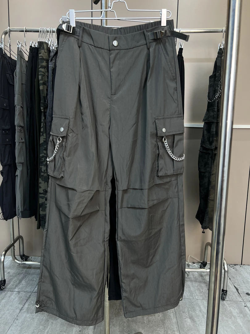 阿牛潮品  夏季速干伞兵立体大口袋工装裤