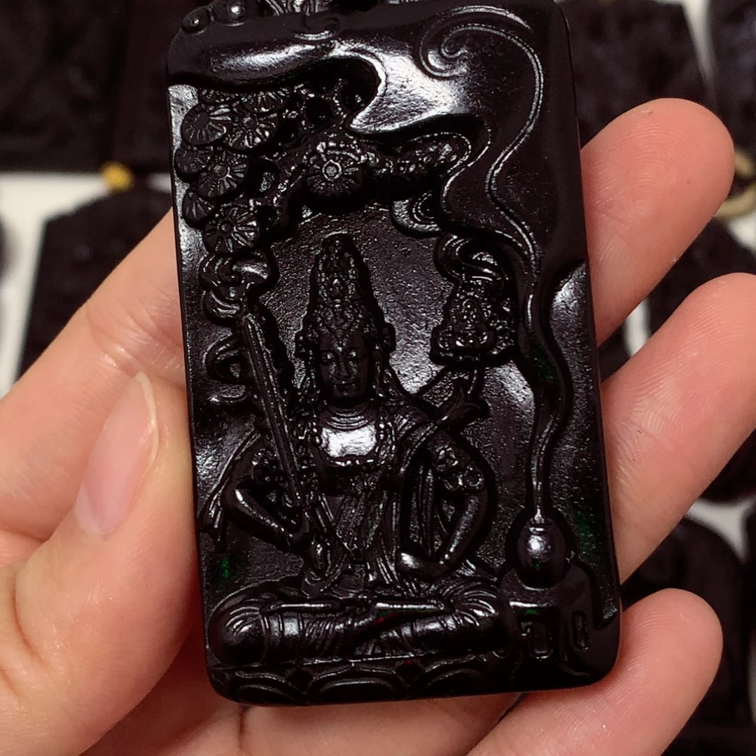 天然a货钢琴黑挂件