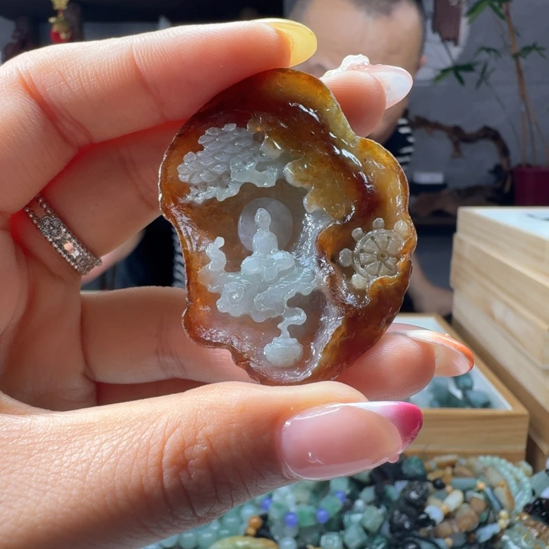 定制翡翠未镶嵌微****）唔到