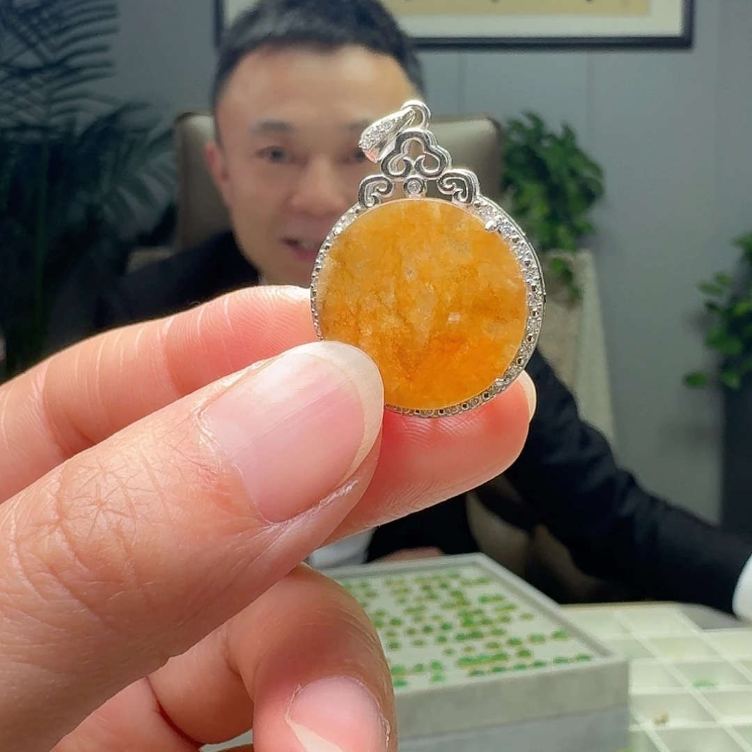翡翠银S925镶嵌吊坠(不含链)多样性发货其一