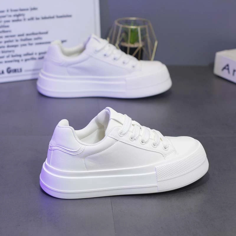 秋季新款男鞋厚底增高小白鞋百搭舒适休闲鞋学生轻便运动鞋男板鞋