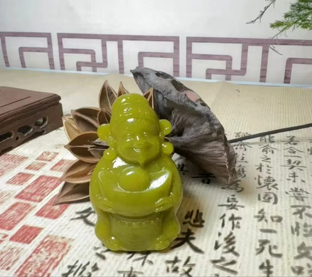 《抖音质检》纯天然黄色玉财神讲解链接勿拍XL‘’