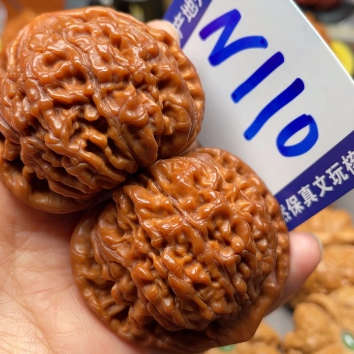 文玩核桃把件官帽47
