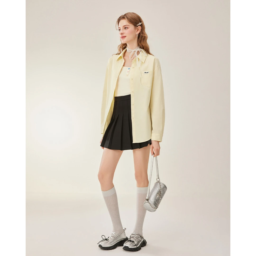 IEF/爱依服2025秋季新款两件套韩版设计感小众宽松纯色上衣欧若风