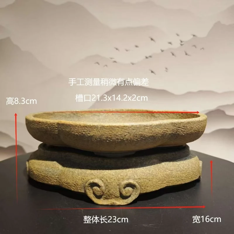 仿石创意山型沙盘石头奇石底座摆件家居装饰品