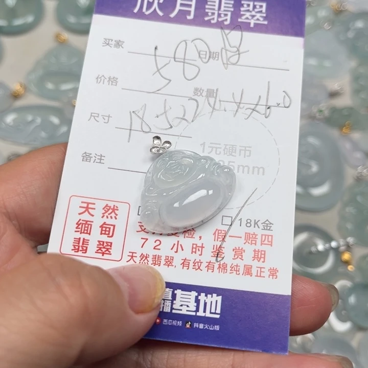 翡翠未镶嵌颈饰天然