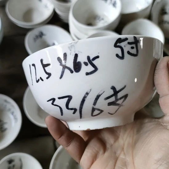 陶瓷强化瓷囗径12.5㐅6.5~6支碗