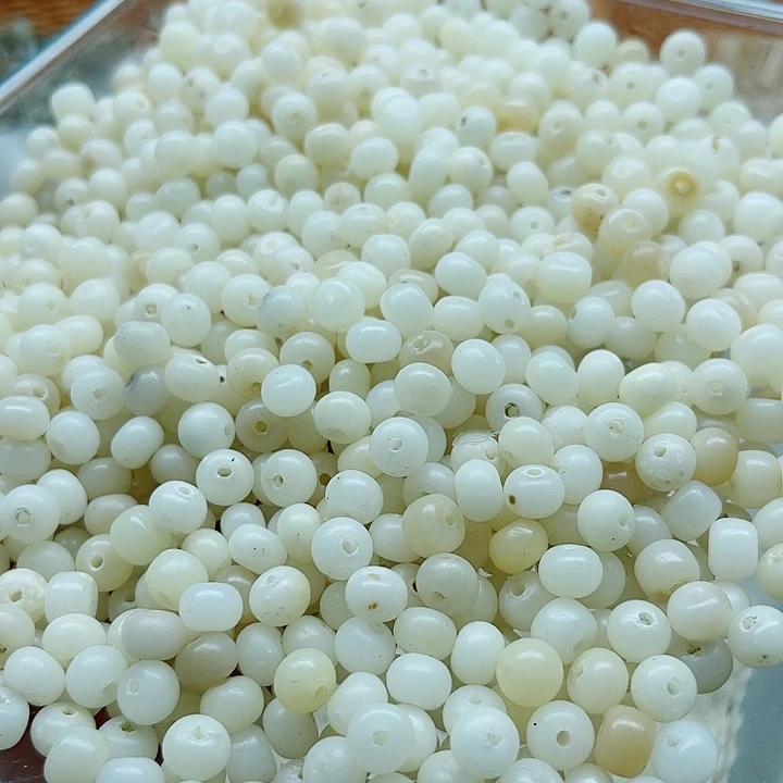 白玉菩提手串瑕疵7白玉苹果600颗
