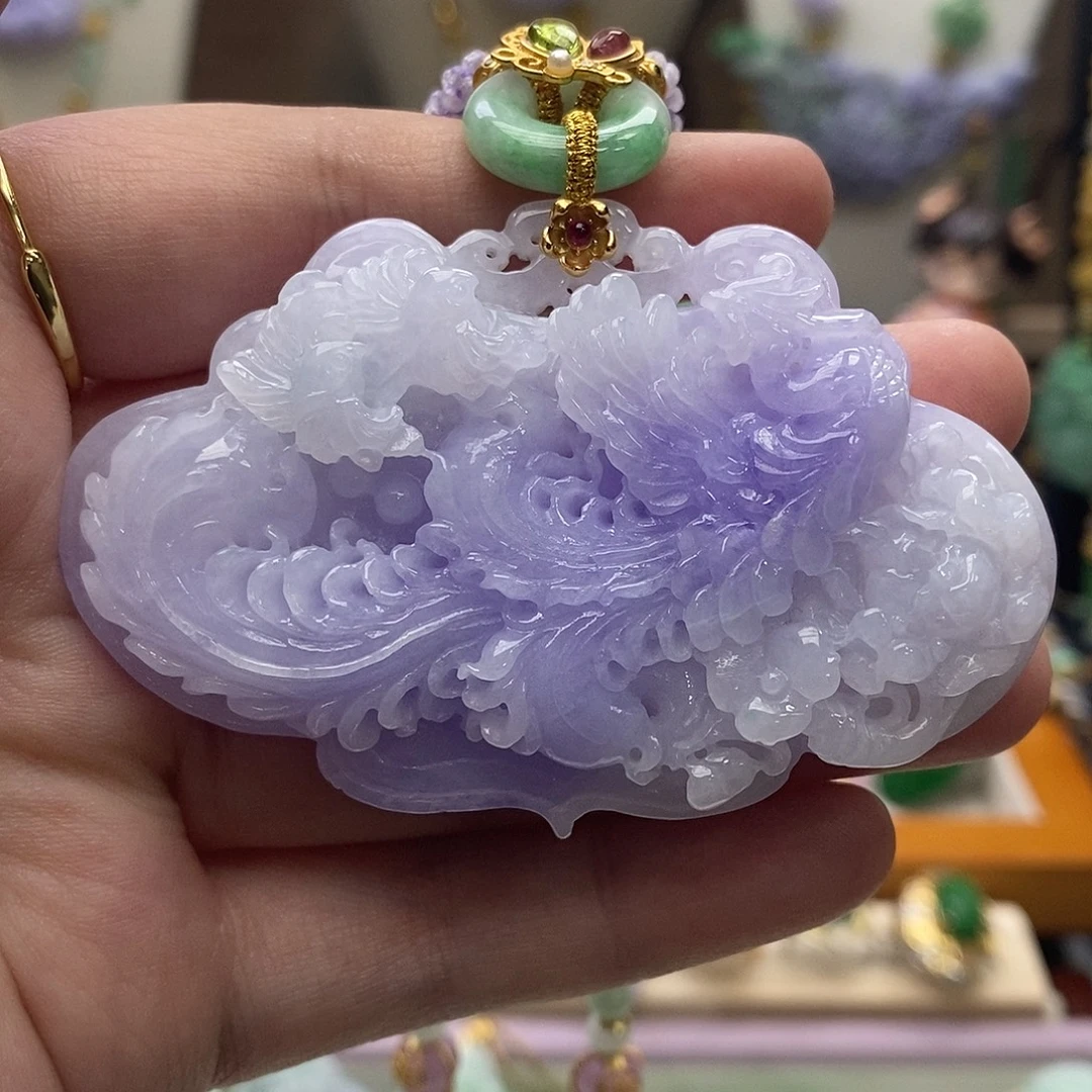 翡翠未镶嵌颈饰吊坠