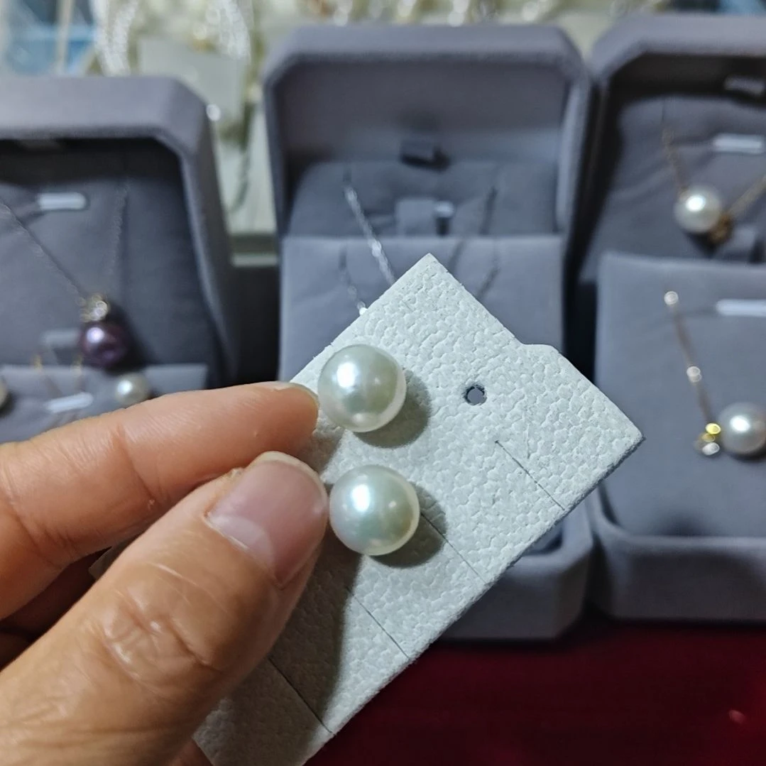 合金耳饰淡水珍珠