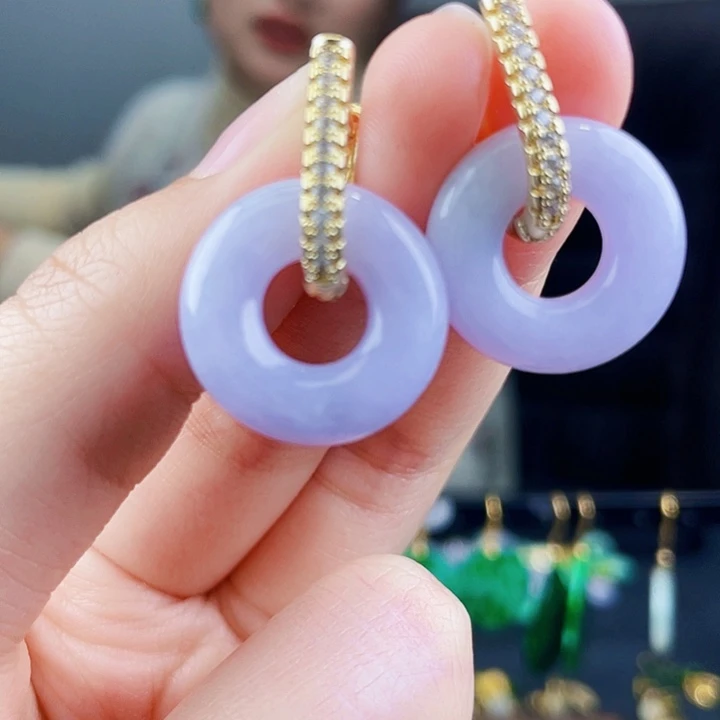 翡翠耳饰未镶嵌饰品