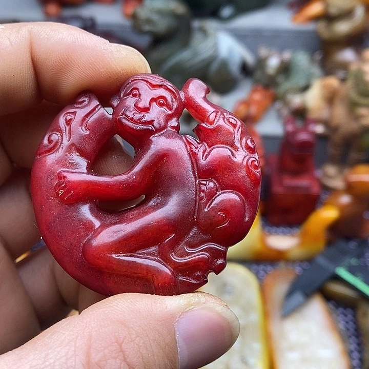 未镶嵌蛇纹石玉颈饰