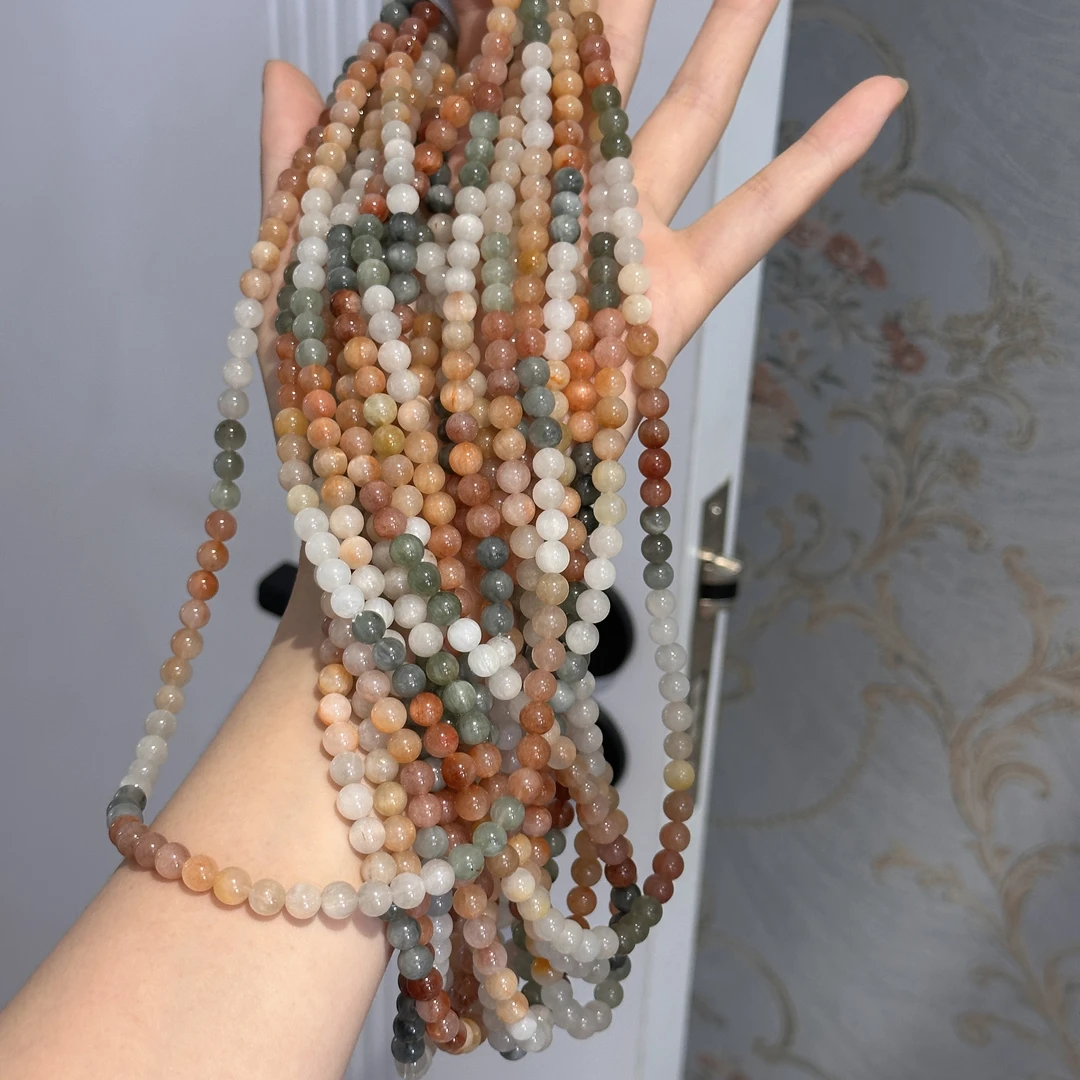 天然兔毛水晶多圈手串 多样性发其一T84