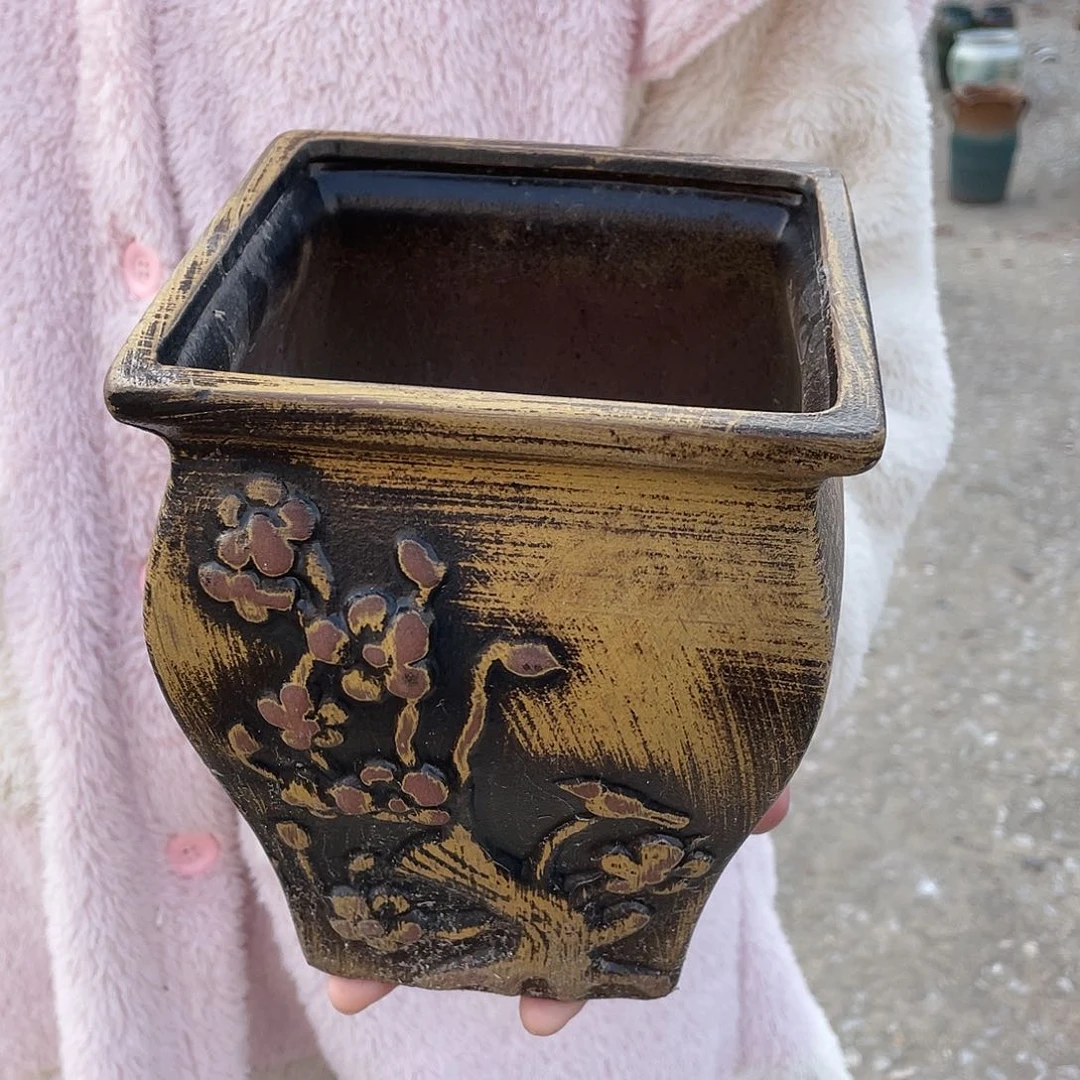 红陶宜兴紫砂宜兴紫砂花盆