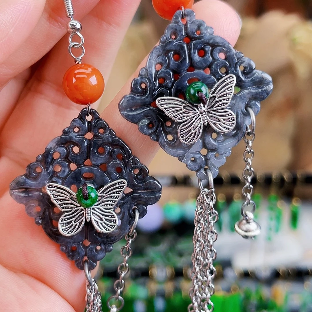 未镶嵌翡翠耳饰饰品