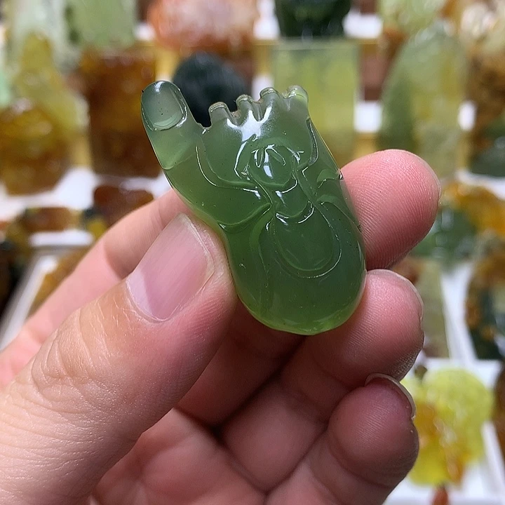 蛇纹石玉未镶嵌珠宝半成品