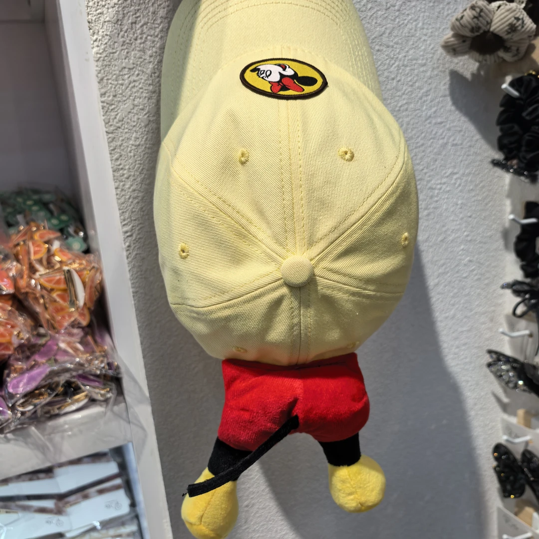 KK098黄色米奇屁屁棒球帽帽子