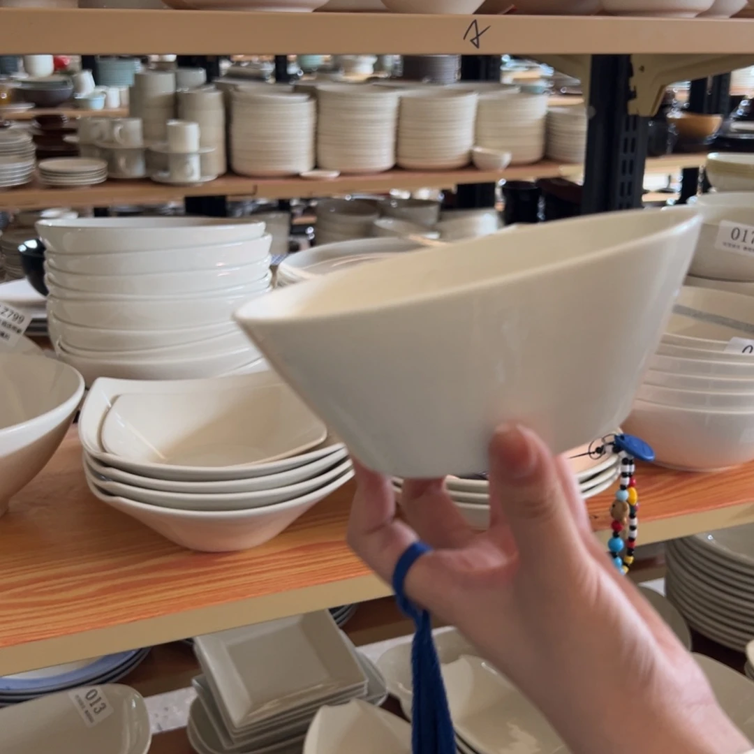 新骨瓷025微瑕暖白6.25寸rd直口碗