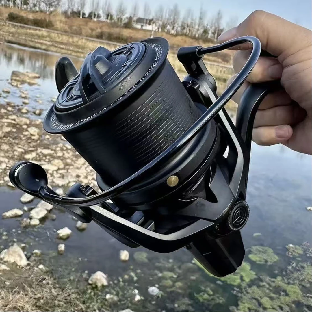 狼王2025黑武士17+1轴超大金属无间隙海钓巨物8000-12000型纺车轮