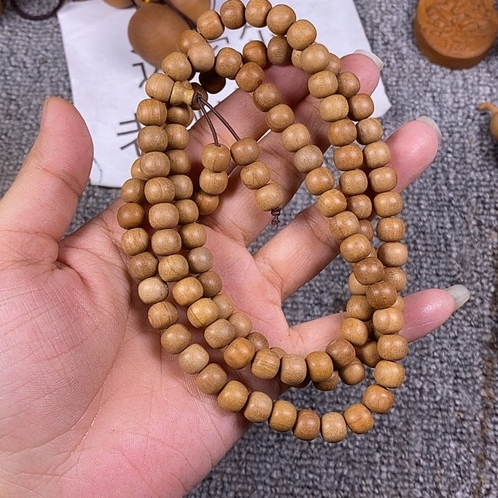 檀香木吊坠老山檀香老料7/8/108老型珠