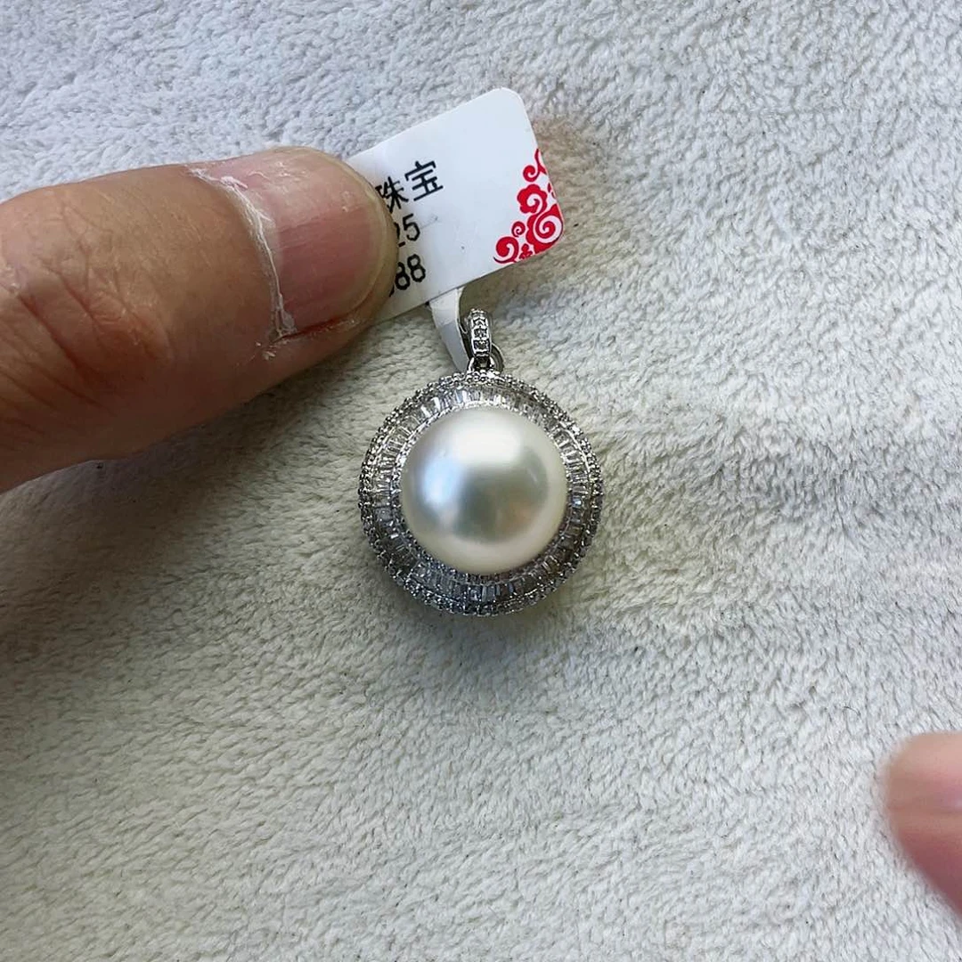 海水珍珠颈饰银S925镶嵌