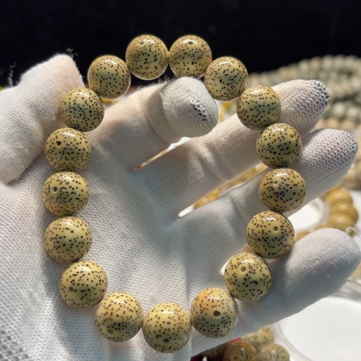 正***量手串星月菩提14正月正圆珠单圈