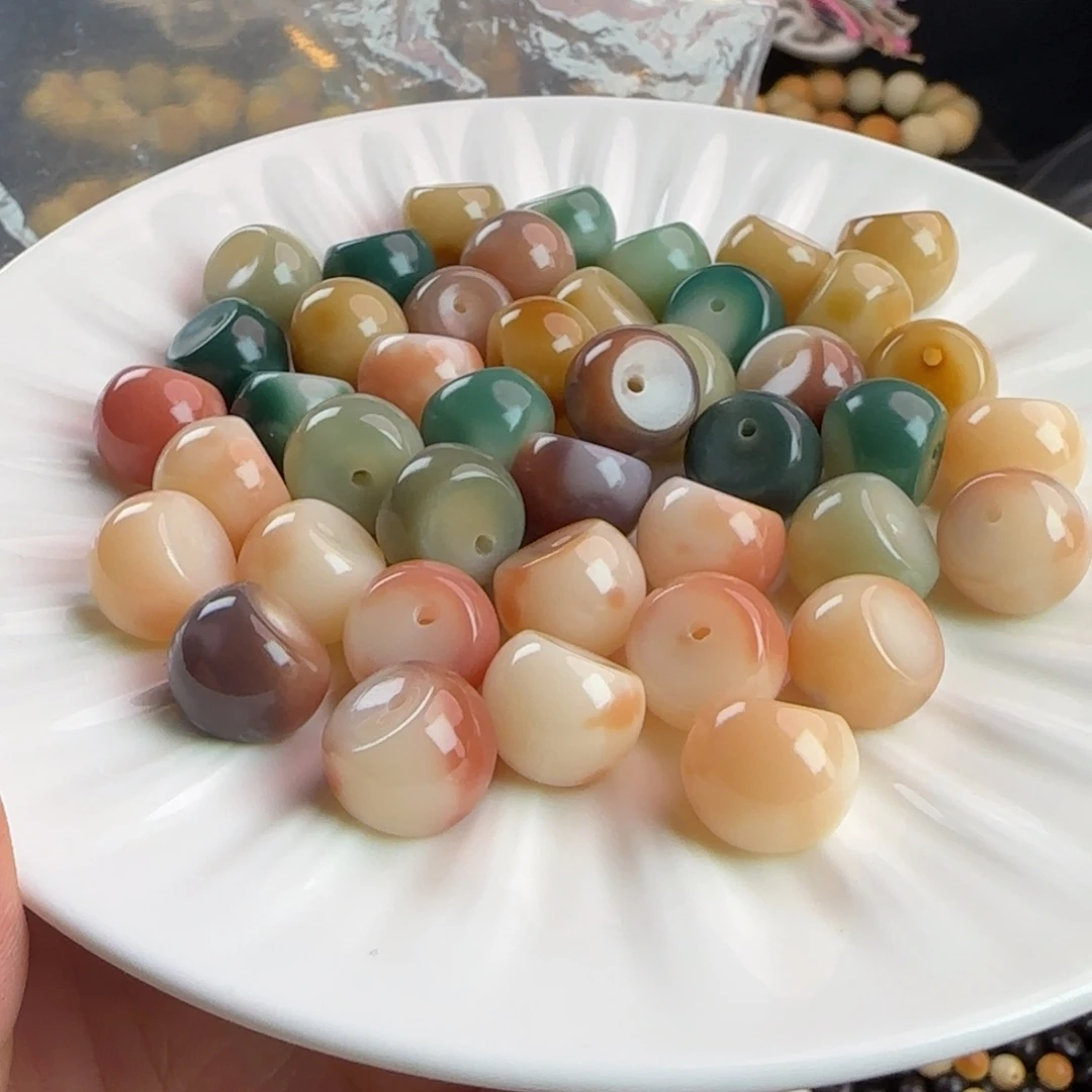 手串菩提根/象牙果卡14.5玉化多肉葡萄干磨大蒜瓣100颗