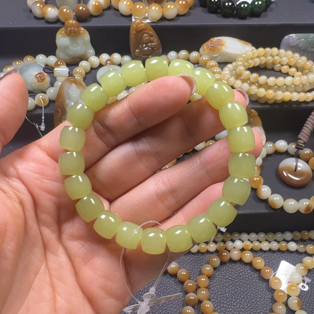 和田玉未镶嵌手链