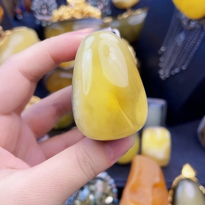 琥珀银S925镶嵌裸石