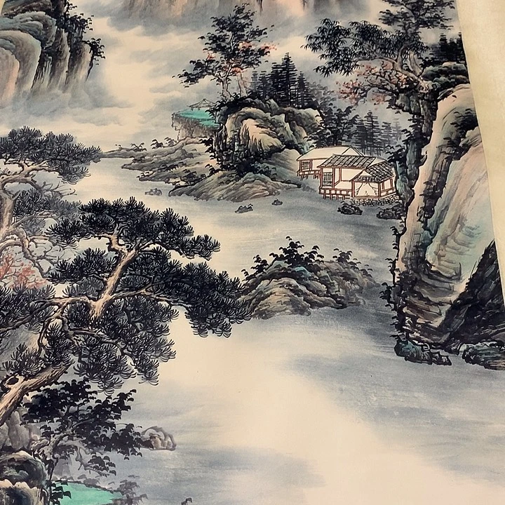 用***6竖款山水一张的的