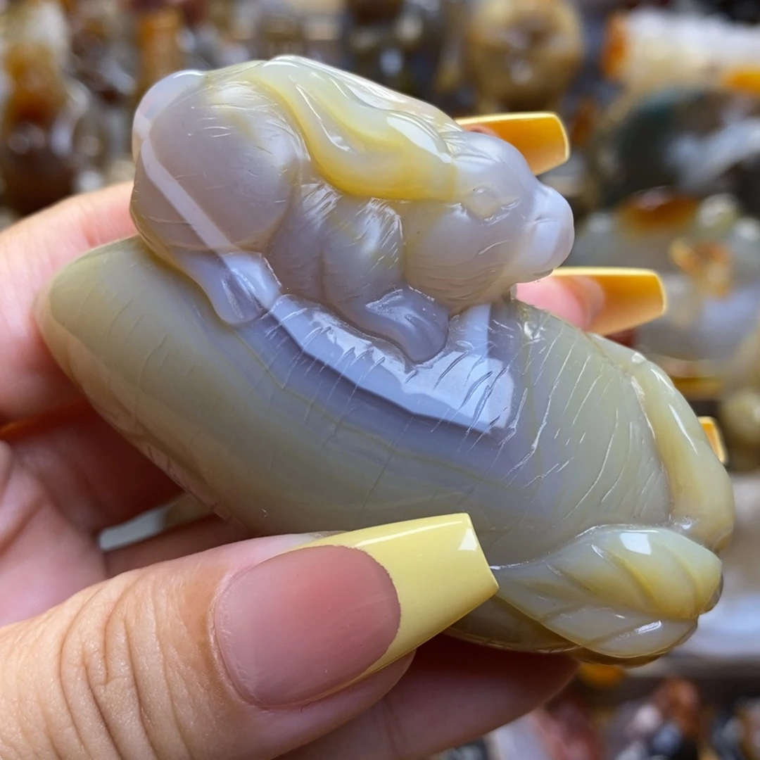 玛瑙/玉髓把件未镶嵌