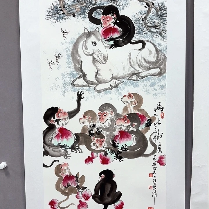 国画亲笔手绘放心去藏