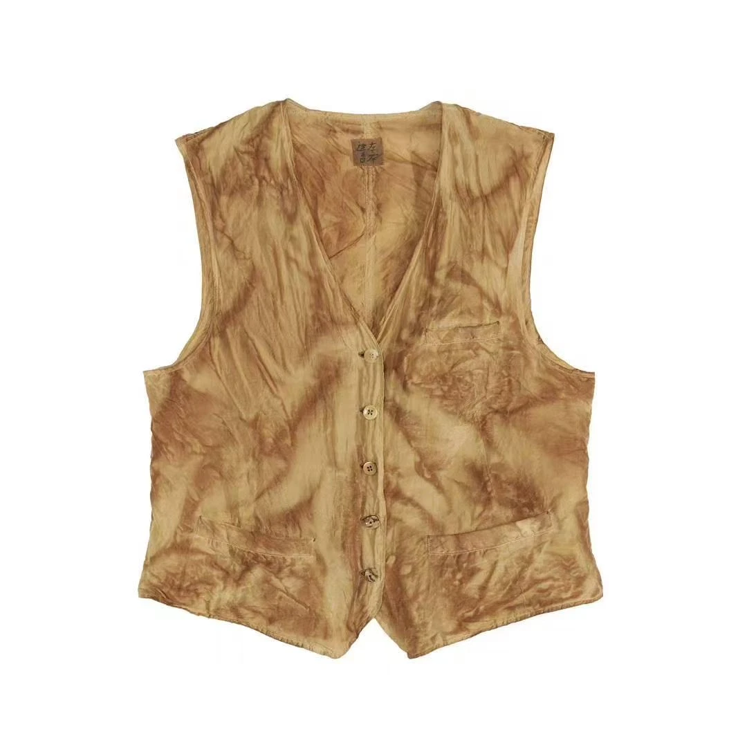 山山家-左岸迷香【马甲】Z25SS6003复古马夹中式国风法式气质老钱