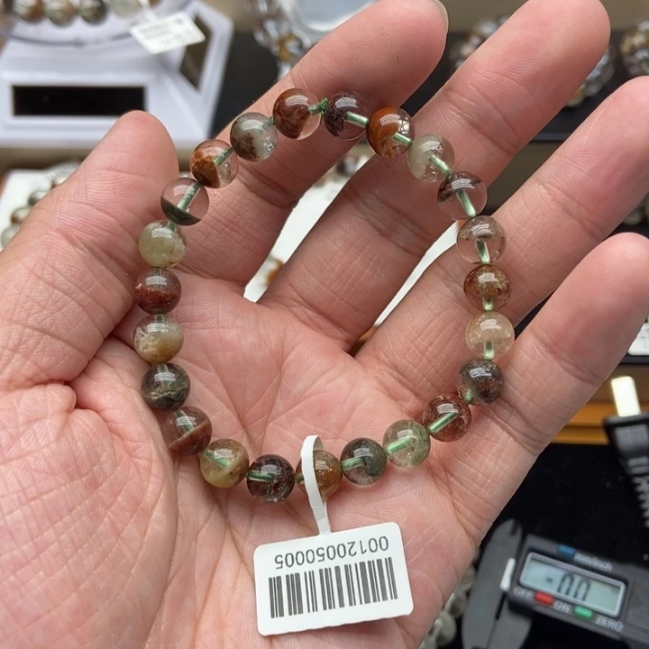 水晶手串未镶嵌四季幽灵聚宝盆水晶手串